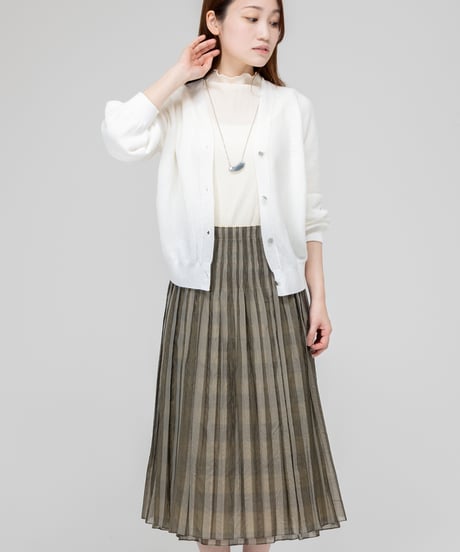 MARUTA　ジャガードチェックリバーシブルスカート