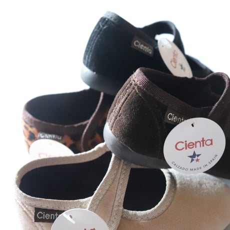Cienta   Velcro Onestrap Shoes  (Crudo ベロア)