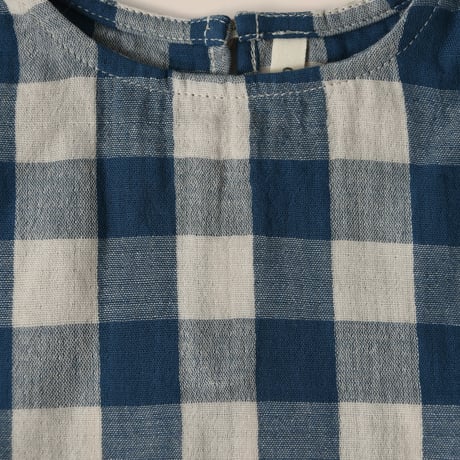 organic zoo   Pottery Blue Gingham Boxy T-shirt