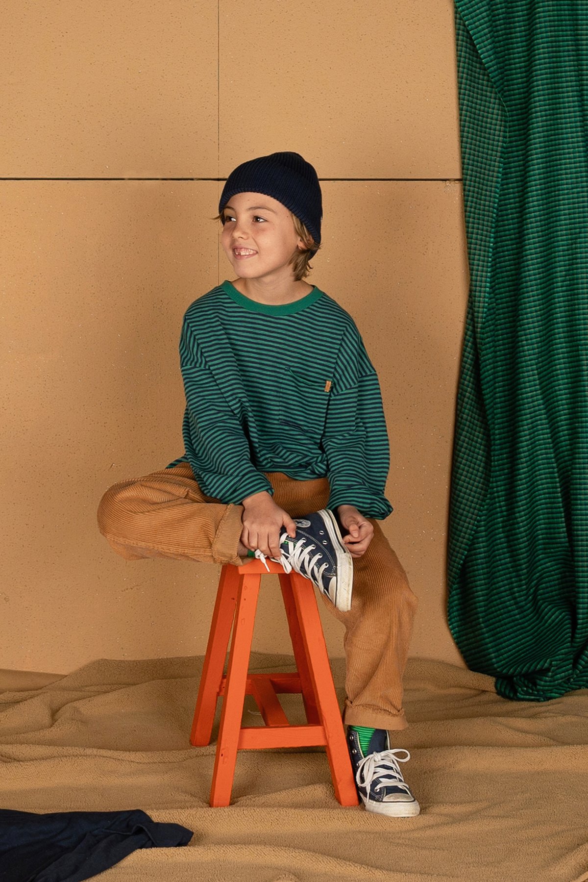 nixnut Drop Shirt (Navy Stripe) | hanakao