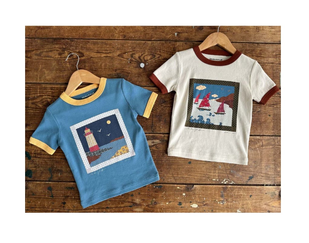 美品タグ付き misha&puff RINGER TEE Misha&Puff Groovy Paisley Ringer Tee/Claystone