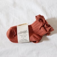 Collegien Lace Trim Ankle Socks 【Pain d'Epice】