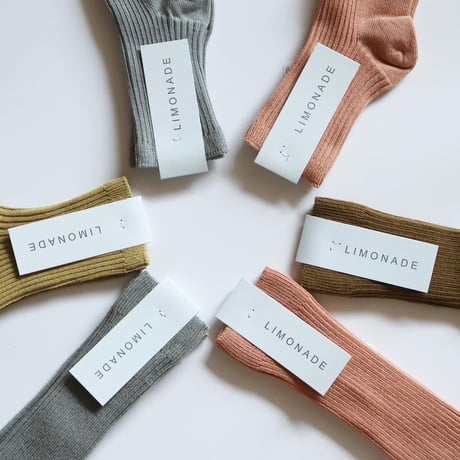 limonade Knee Ribbed Socks (GREY)