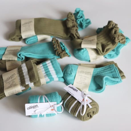 Collegien Lettuce Trim Socks【Olive du Luberon】