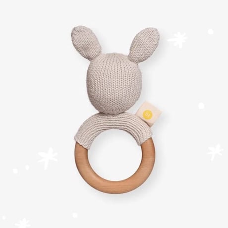Knit a Buddy RABBIT teether