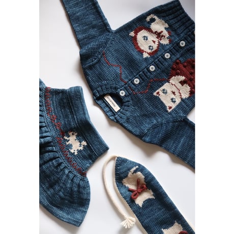 Misha&Puff  Three Little Kittens Cardigan (Blue Smoke)
