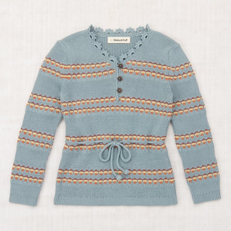 Misha&Puff Polina Top (Overcast Beaded Stripe)