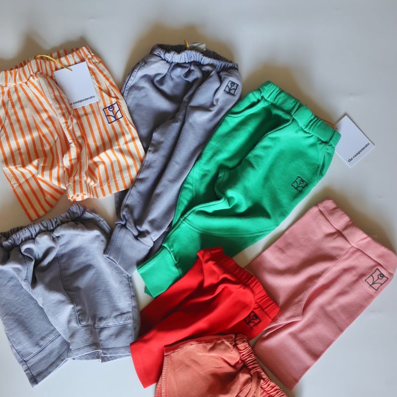 the campamento ショートパンツ the campamento Orange Stripes Shorts | hanakao