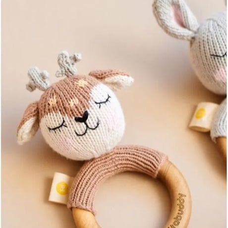 Knit a Buddy FAWN teether