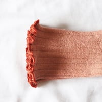 Collegien Lettuce Trim Socks【Bois de Rose】