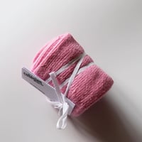 Collegien Plain Ribbed Knee-high Socks (Rose bonbon)