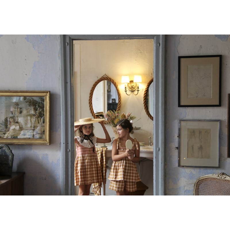 Bonjour Ibiza Top + hairclip Caramel honeycom