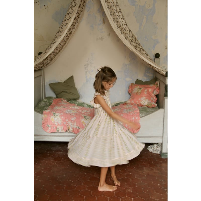 Bonjour diary Ibiza Dress (tropical print)※4y~10y - SEN_TO_SENCE