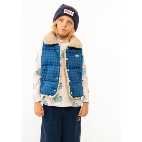 TINYCOTTONS  vichy padded vest