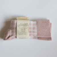 Collegien  Gingham Knee high Socks【Vieux Rose】