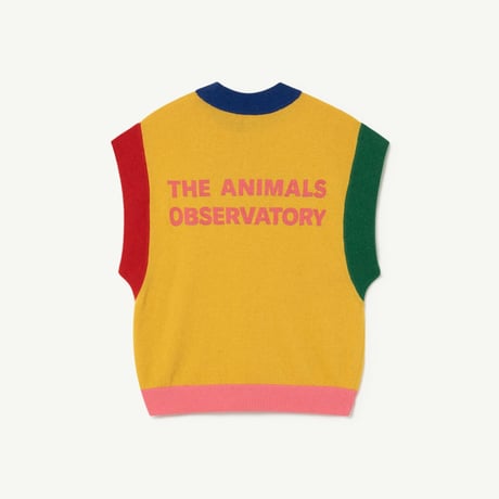 The Animals Observatory  Parrot Kids Vest Yellow Rabbit