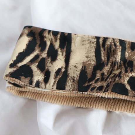 doll clothes (head scarf leopard)