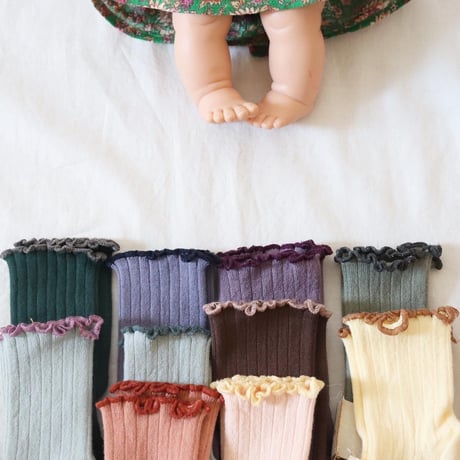 Collegien Lettuce Trim Socks【Vanille】