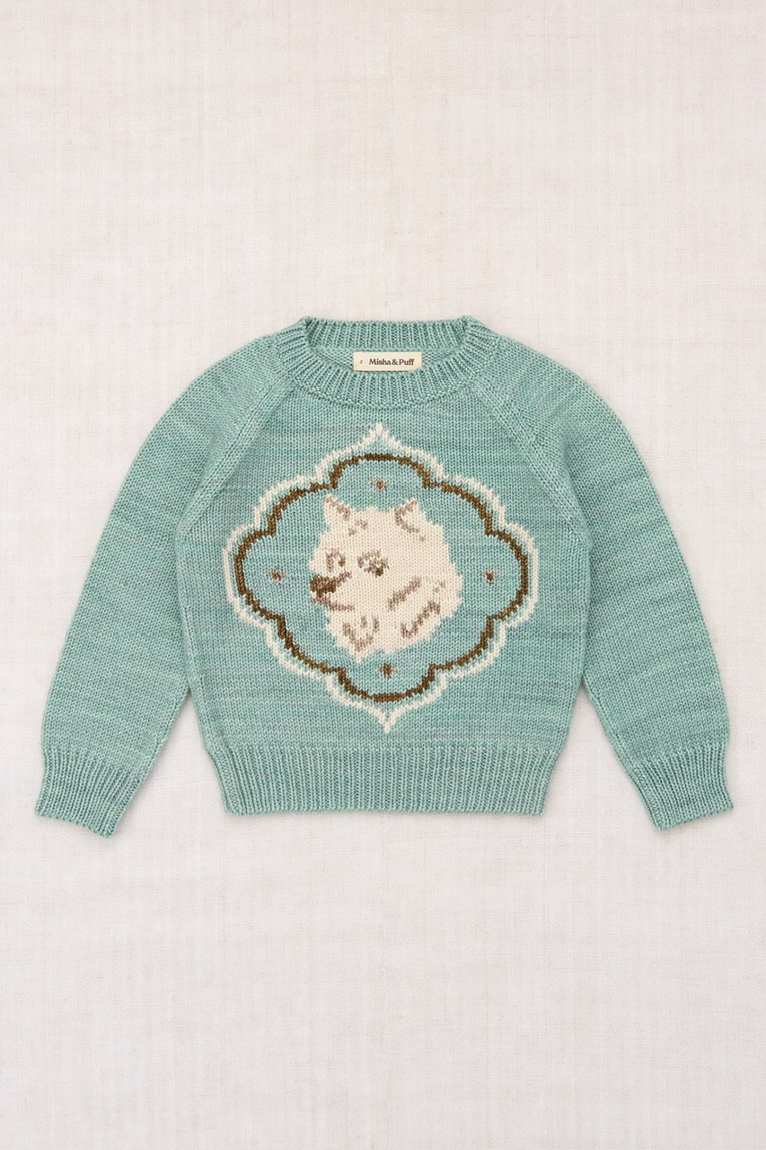 Misha&Puff Royal Dog Sweater (Sage) | hanakao