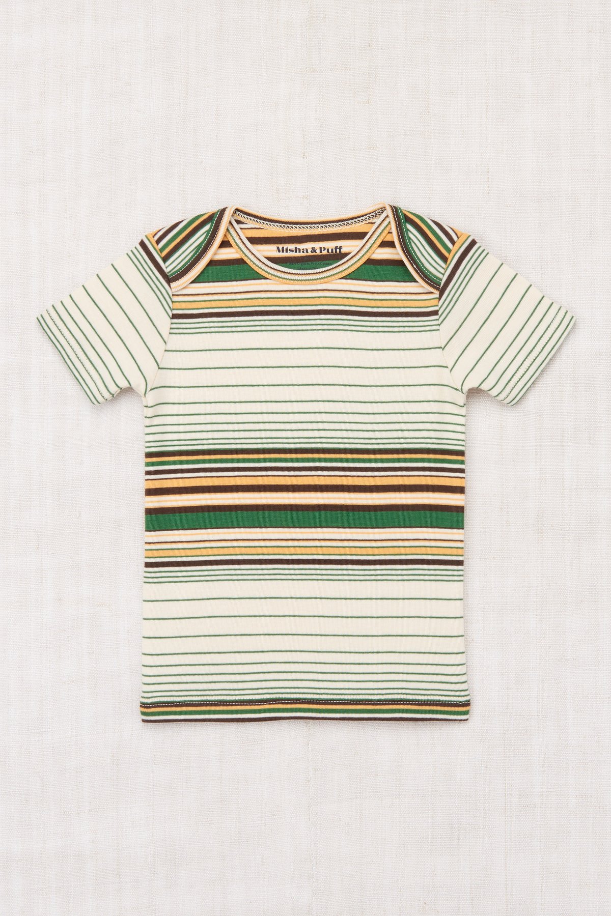 トップス Misha & puff circus Layette Lap Tee Misha&Puff Lap Tee/ Lawn Patio Stripe | hanakao