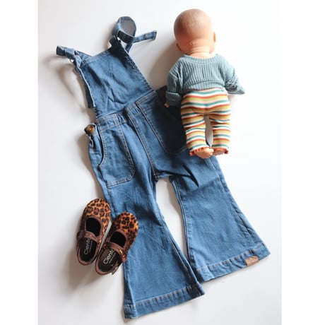 TWIN COLLECTIVE  Farrah Flare Overall - Western Blue