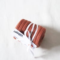 Collegien Plain Ribbed Knee-high Socks (Pain d Epice)