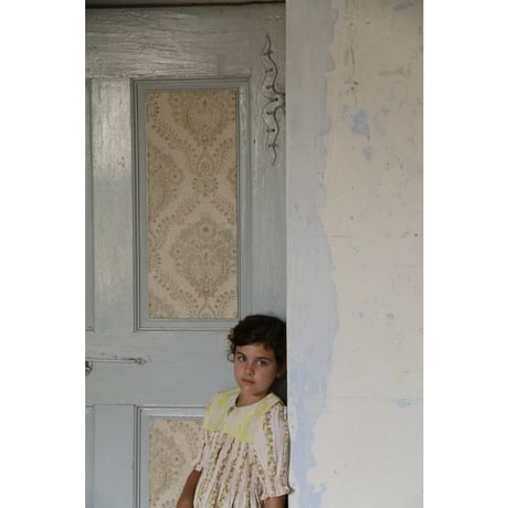 Bonjour  Tunique with emb collar&hair clip Farandole flowers print