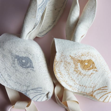Frida's Tierchen  RABBIT HEADDRESS (gold,black,silver)