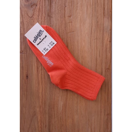 Collegien Plain Ribbed Ankle Socks【POTIRON】