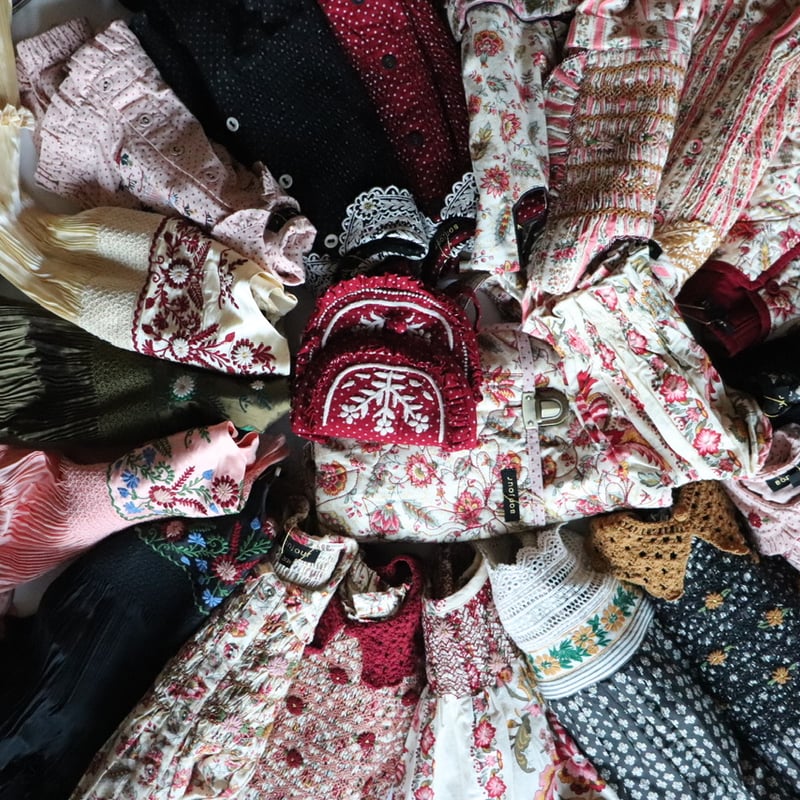 Bonjour diary 花柄ワンピース 6y bonjour diary 花柄刺繍 ロング