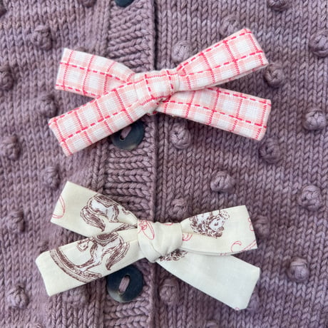 HOME&LINEN  Uma ribbon / Pink check ribbon