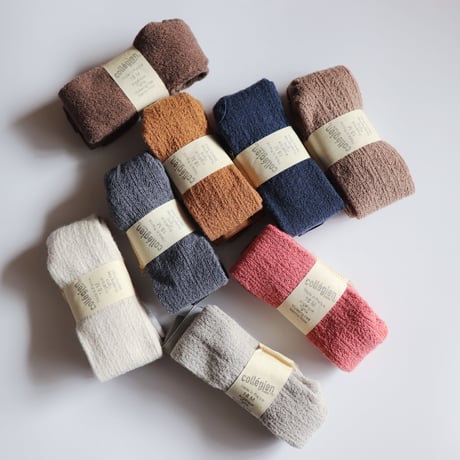 Collegien ◎Pointelle merino wool tights (Fleur de Lavande)