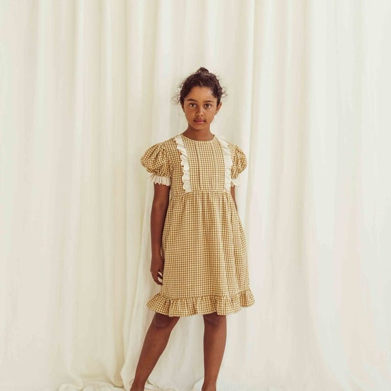 LiiLU セットアップ 刺繍 チェック 6y 4y liilu セットアップ