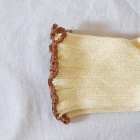 Collegien Lettuce Trim Socks【Vanille】