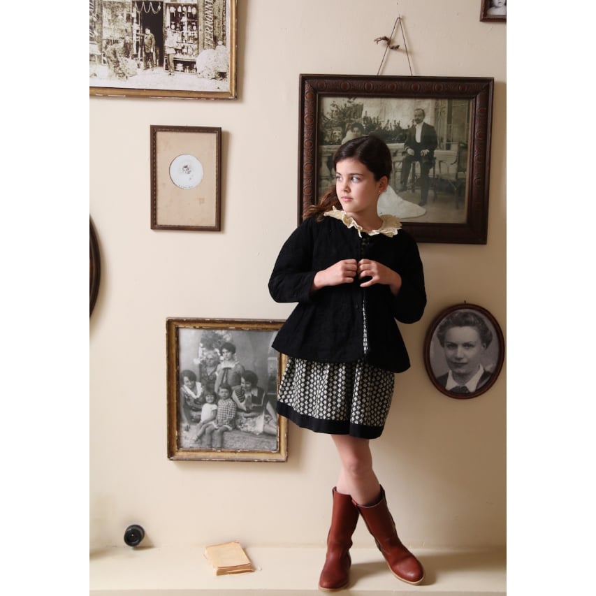 bonjour ジャケット 4y Bonjour Reversible quilted jacket black baby c