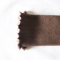 Collegien Lettuce Trim Socks【Chocolat au lait】