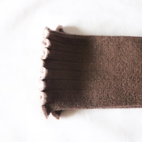Collegien Lettuce Trim Socks【Chocolat au lait】