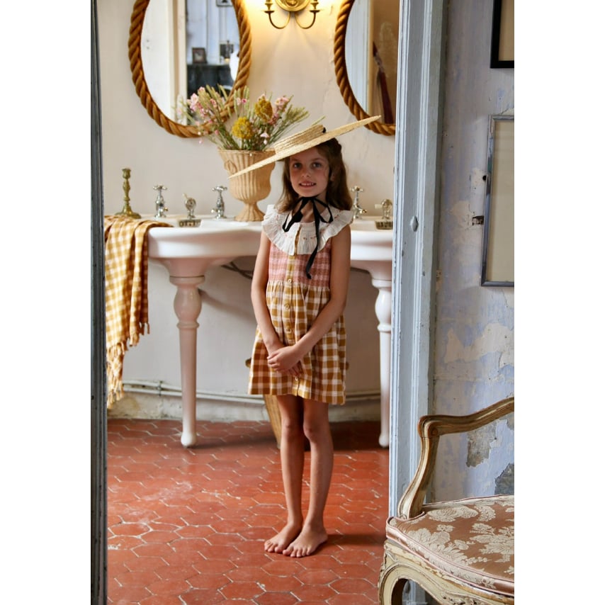 Bonjour Ibiza Top + hairclip Caramel honeycom