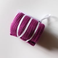 Collegien Plain Ribbed Knee-high Socks (Cyclamen)