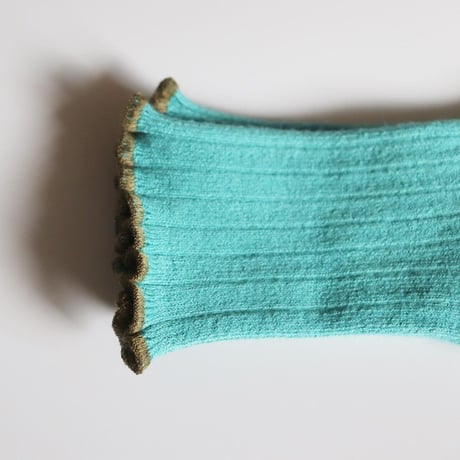 Collegien Lettuce Trim Socks【Lagon】