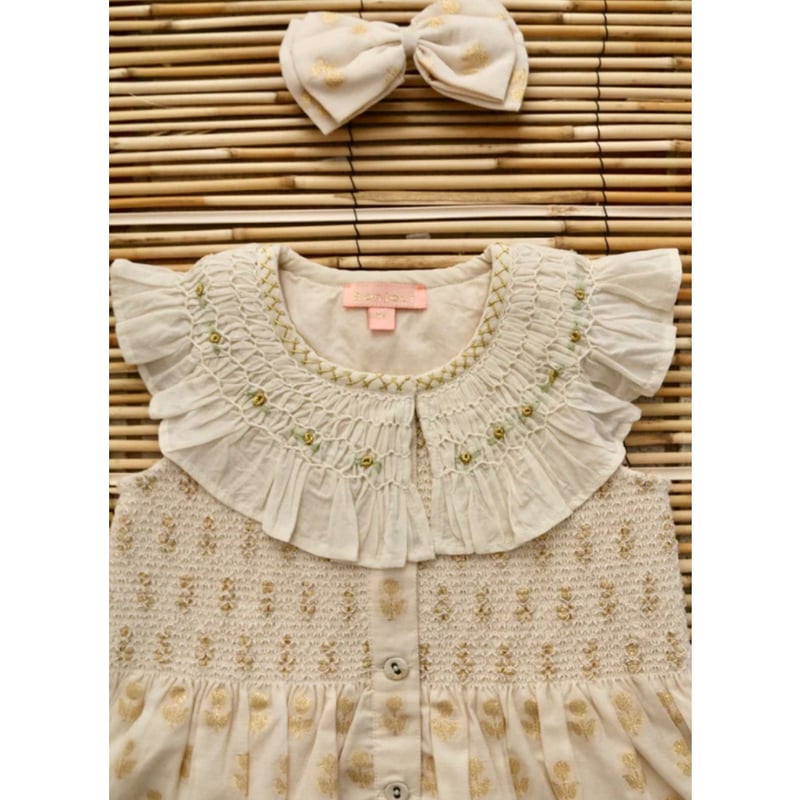 ワンピース Bonjour Diary Ibiza top + hair clip 6y Bonjour Diary