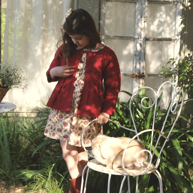 Bonjour Quilted jacket Aline print | hanakao