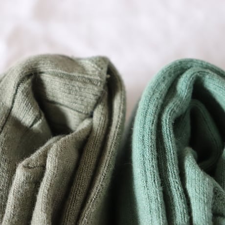 Collegien Louise Ribbed Tights   〈Sauge〉