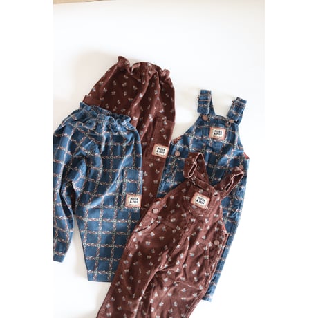 Misha&Puff  BABY CORDUROY CARPENTER OVERALL(DARK ROAST MARIPOSA)