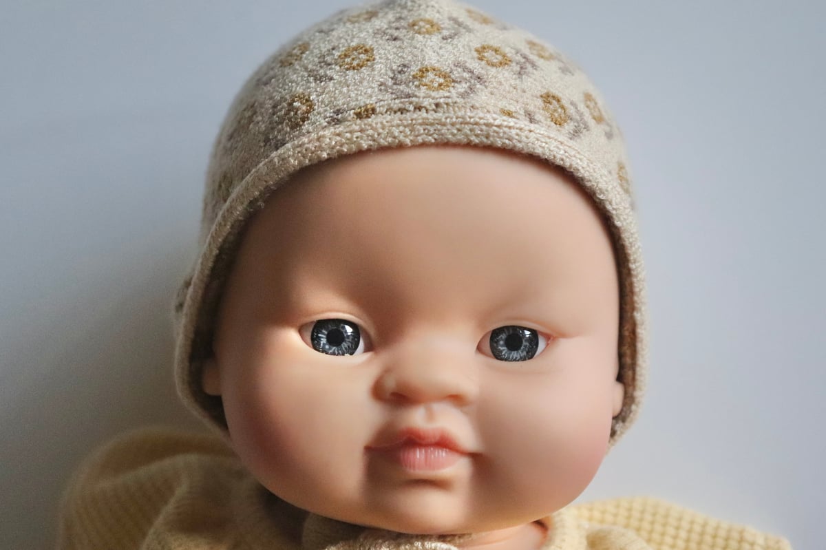 気質アップ】 【 SALE】minikane doll ボンネット ハンドメイド品