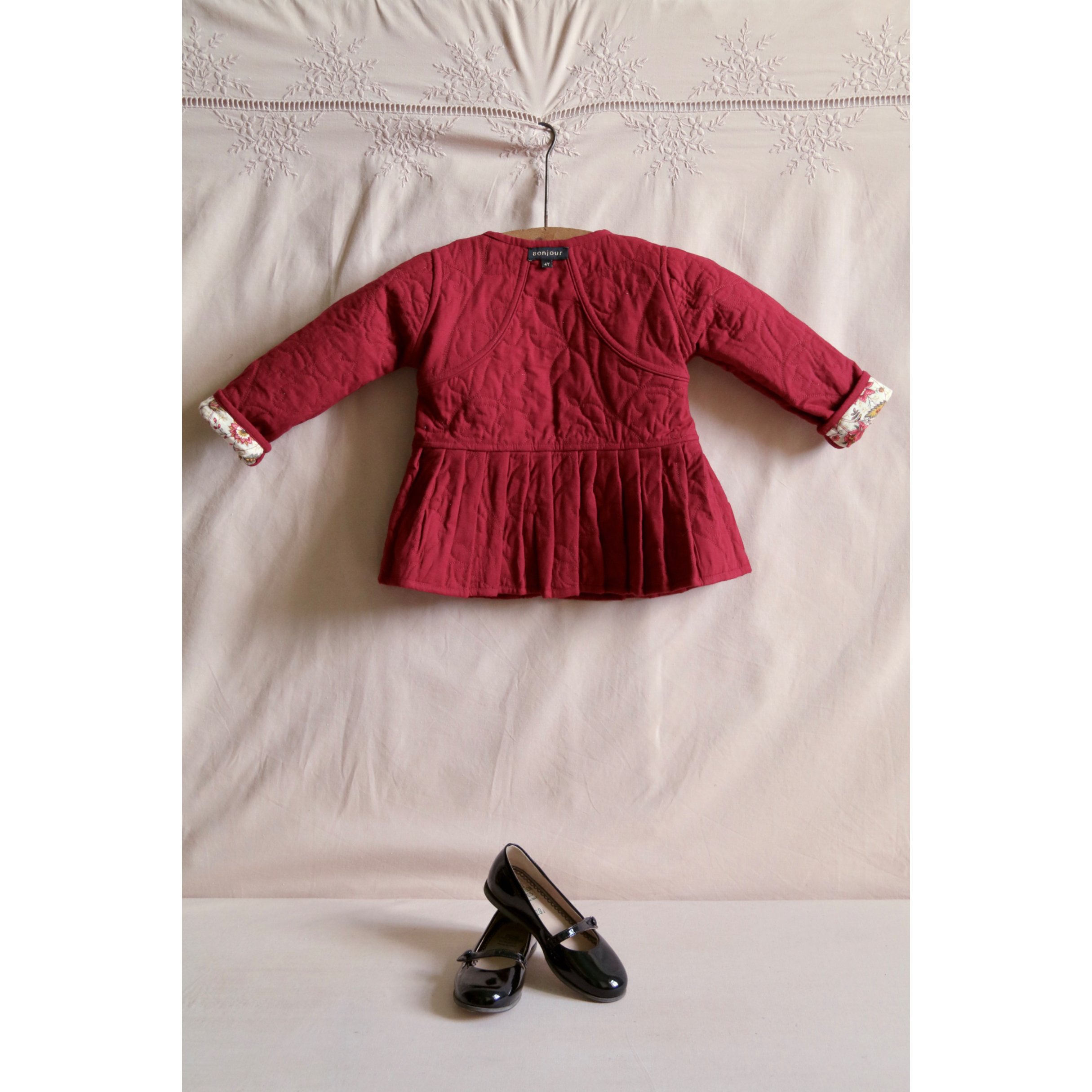 Bonjour Quilted jacket Aline print | hanakao