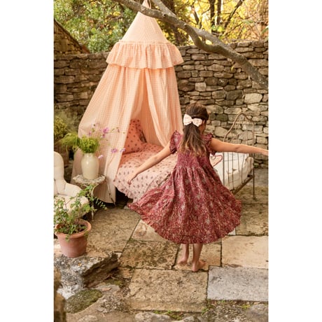 Bonjour  Long dress Cashmere print - organic voile