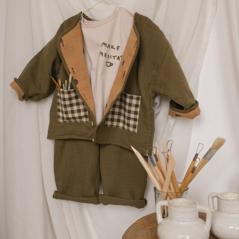 organic zoo Olive Fisherman Pants | hanakao