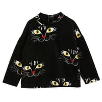 Mini Rodini  CAT FACE VELOUR SWEATER