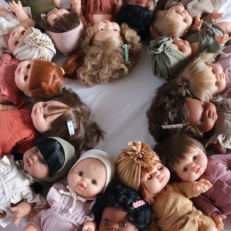 minikane DOLL CLOTHES Ensemble mao en cotton double gaze rose orchidee